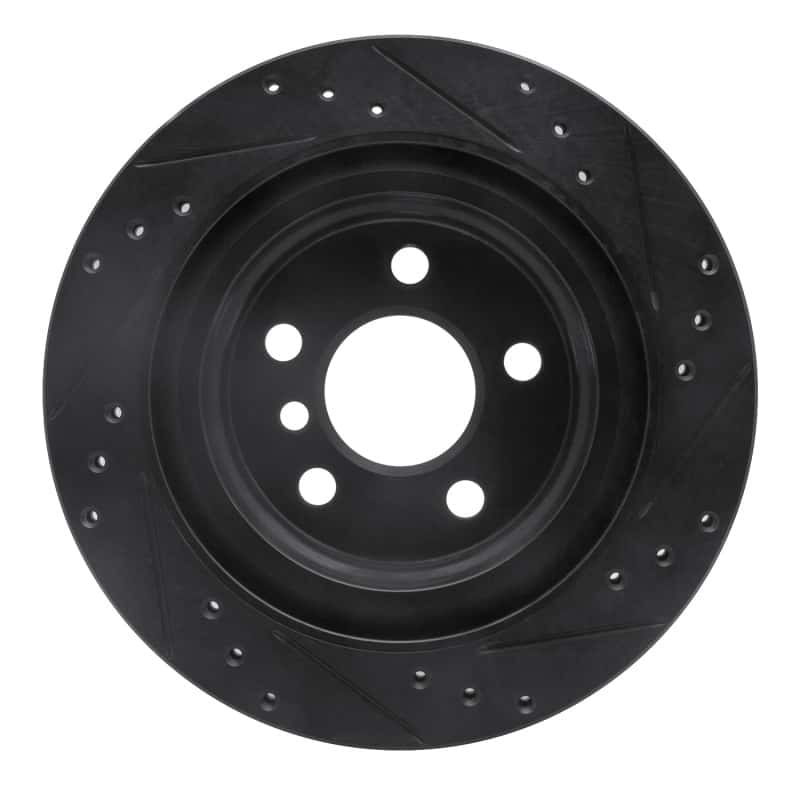 R1 Concepts — R1 16-26 BMW 228I Gran Coupe Rear Left Drilled & Slotted Black Brake Rotor
R1 Brake Rotor Drill - view 5