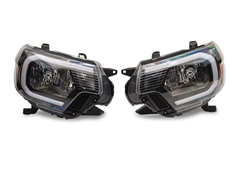 Raxiom — Raxiom 12-15 Toyota Tacoma Axial Series Headlights w/ LED Bar- Blk Housing (Clear Lens)
Headlights - view 2