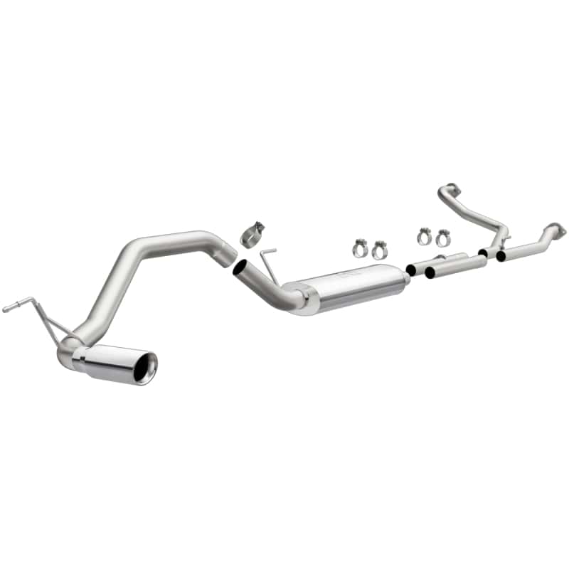 Magnaflow — MagnaFlow CatBack 07-15 Nissan Titan V8 LGAS/LFLEX Single MF Polished Stainless Exhaust
Cat-Back - view 1
