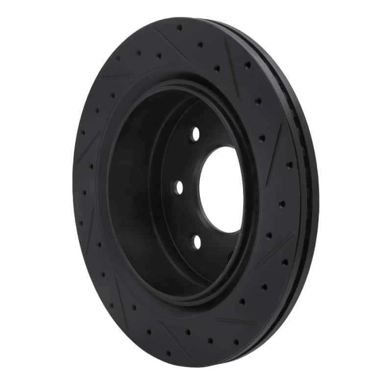 R1 Concepts — R1 12-14 Ford F-150 4WD Rear Left Drilled & Slotted Black Brake Rotor
R1 Brake Rotor Drill - view 4