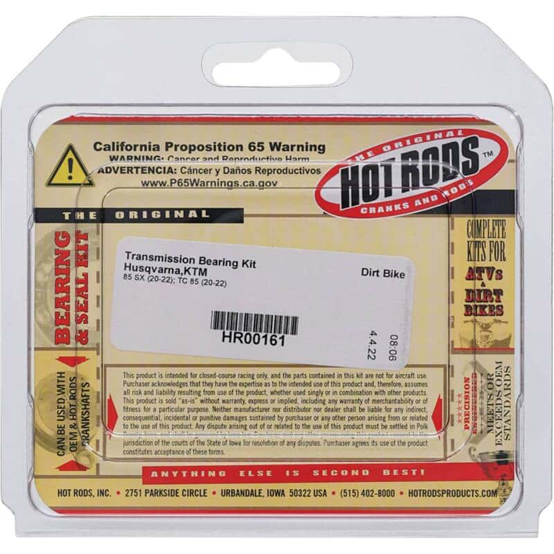 Hot Rods — Hot Rods 20-22 Husqvarna TC 85 85cc Transmission Bearing Kit - view 4