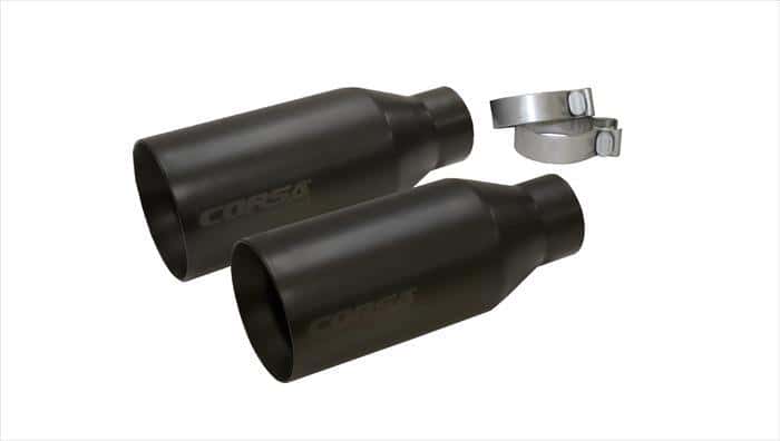 CORSA Performance — Corsa 2017-2020 Ford F-150 Raptor 3in Inlet / 5in Outlet Black Cerakote Tip Kit (For Corsa Exh Only)
Exhaust - view 5