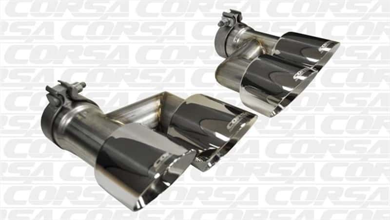 CORSA Performance — Corsa 2015-2017 Ford Mustang GT 5.0 Polish Quad Tips Kit
Exhaust - view 1