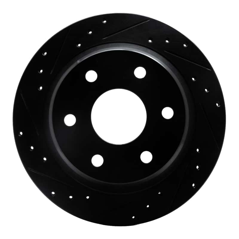 R1 Concepts — R1 99-07 Chevrolet AVALANCHE 1500 Rear Left Drilled & Slotted Black Brake Rotor
R1 Brake Rotor Drill - view 1