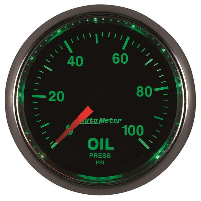 AutoMeter — Autometer GS 52mm 0-100 PSI Mechanical Oil Pressure Gauge
2-1/16" OIL PRESS, 0 - view 5