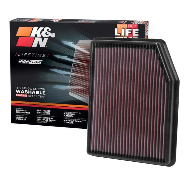 K&N Engineering — K&N 2019 Chevrolet Silverado 1500 V8-5.3L F/I Drop In Air Filter
Replacement Air Filt
Air Filter - view 5