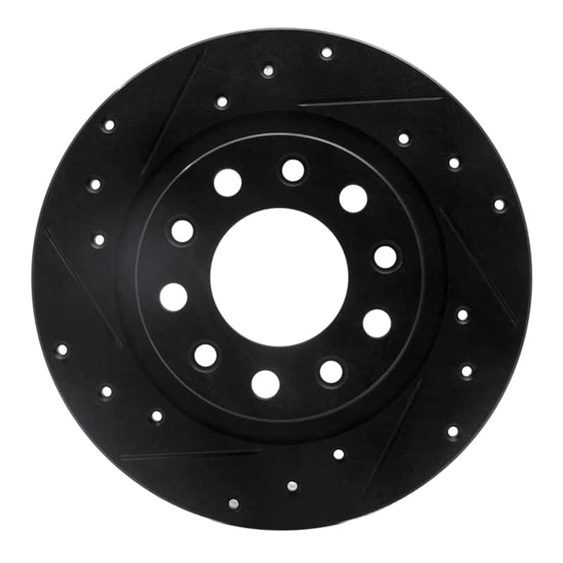 R1 Concepts — R1 13-16 Dodge Dart Rear Left Drilled & Slotted Black Brake Rotor
R1 Brake Rotor Drill - view 1