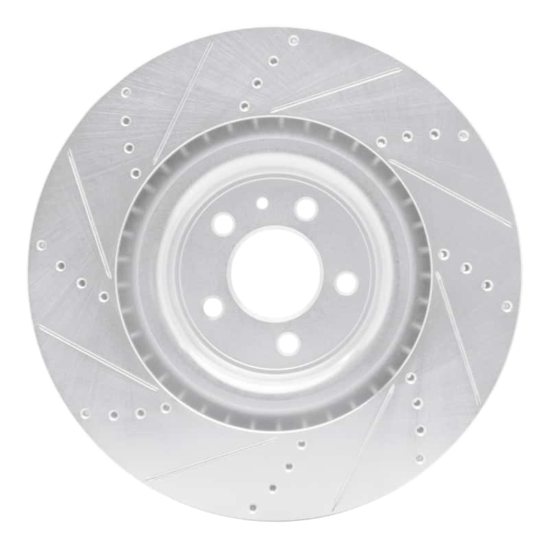 R1 Concepts — R1 13-14 Ford Mustang Front Right Drilled & Slotted Silver Brake Rotor
R1 Brake Rotor Drill - view 5