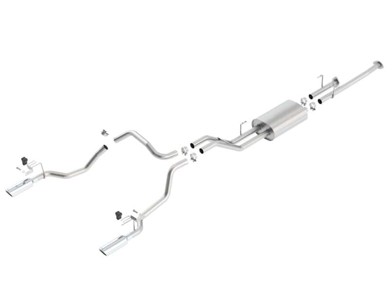 Borla — Borla 14-15 Toyota Tundra 4.6L/5.7L Crew Max SB DC SB Touring Cat Back Exhaust Dual Split Rear Exit
Cat-Back System
ExhstSysKt - view 1