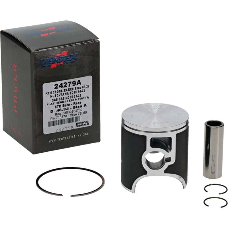 Vertex Pistons — Vertex Piston 09-24 KTM 85 SX 85cc Cast Race Piston Kit - view 2