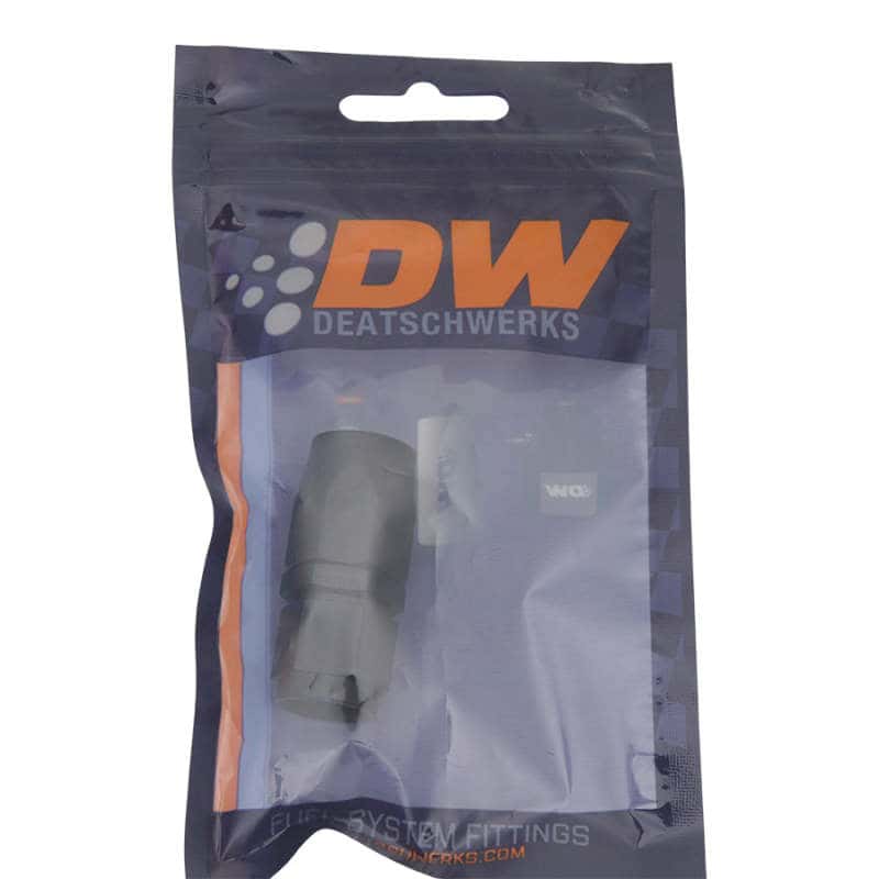 DeatschWerks — DeatschWerks 6AN Female Swivel Strait Hose End CPE - Anodized Matte Black
Lines & Fittings - view 2