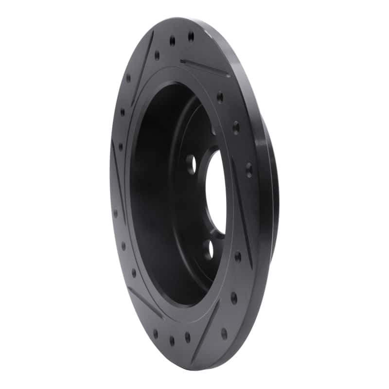 R1 Concepts — R1 02-15 Mini Cooper (Excl Clubman) Rear Right Drilled & Slotted Black Brake Rotor
R1 Brake Rotor Drill - view 4