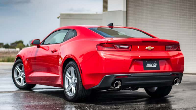 Borla — Borla 16-17 Chevy Camaro 3.6L V6 Single Split Rear Exit ATAK Axle-Back Exhaust
Axle-Back System - view 1