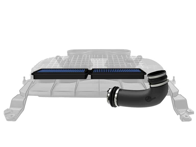 aFe — aFe 21-23 Ram 1500 TRX HEMI V8 6.2L (sc) Super Stock Induction System w/ Pro 5R Filters
Super Stock Intake - view 2