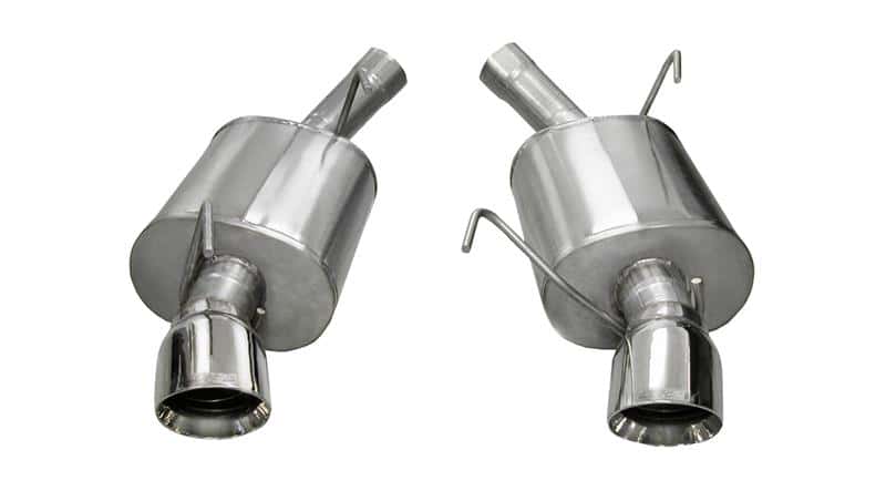 CORSA Performance — Corsa 2005-2010 Ford Mustang Shelby GT500 5.4L V8 Polished Sport Axle-Back Exhaust
Exhaust - view 2