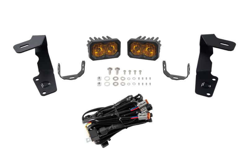 Diode Dynamics — Diode Dynamics 15-21 Subaru WRX/STi Pro Stage Series 2in LED Ditch Light Kit - Yellow Combo - view 3