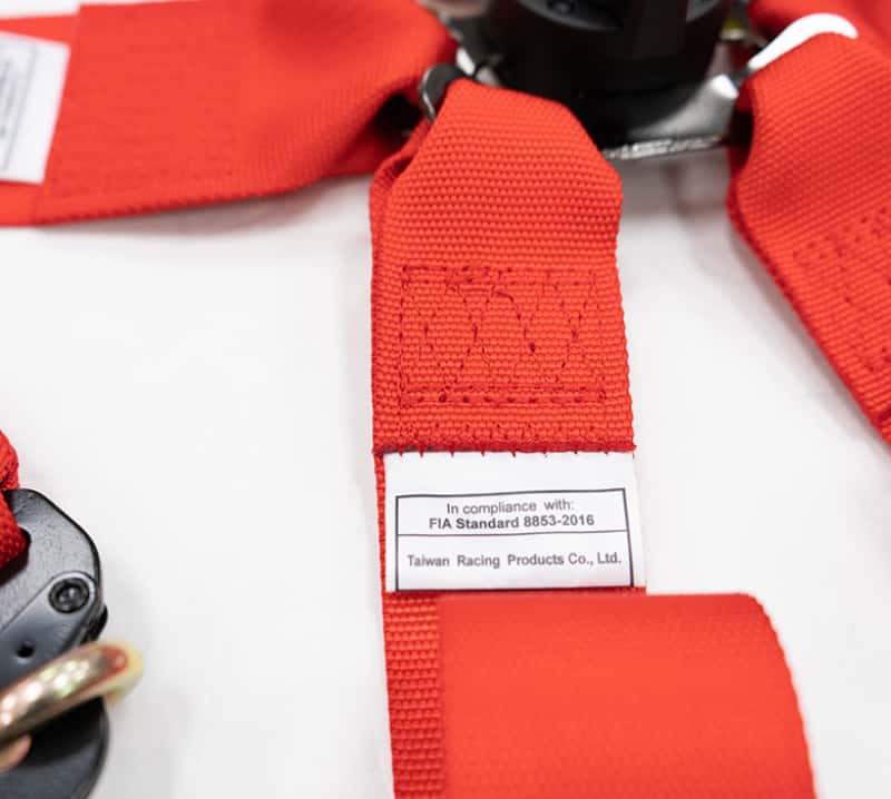 NRG — NRG FIA 6pt 2in. Shoulder Belt for HANS Device/ Rotary Cam Lock Buckle/ 3in. Waist Belt - Red - view 2