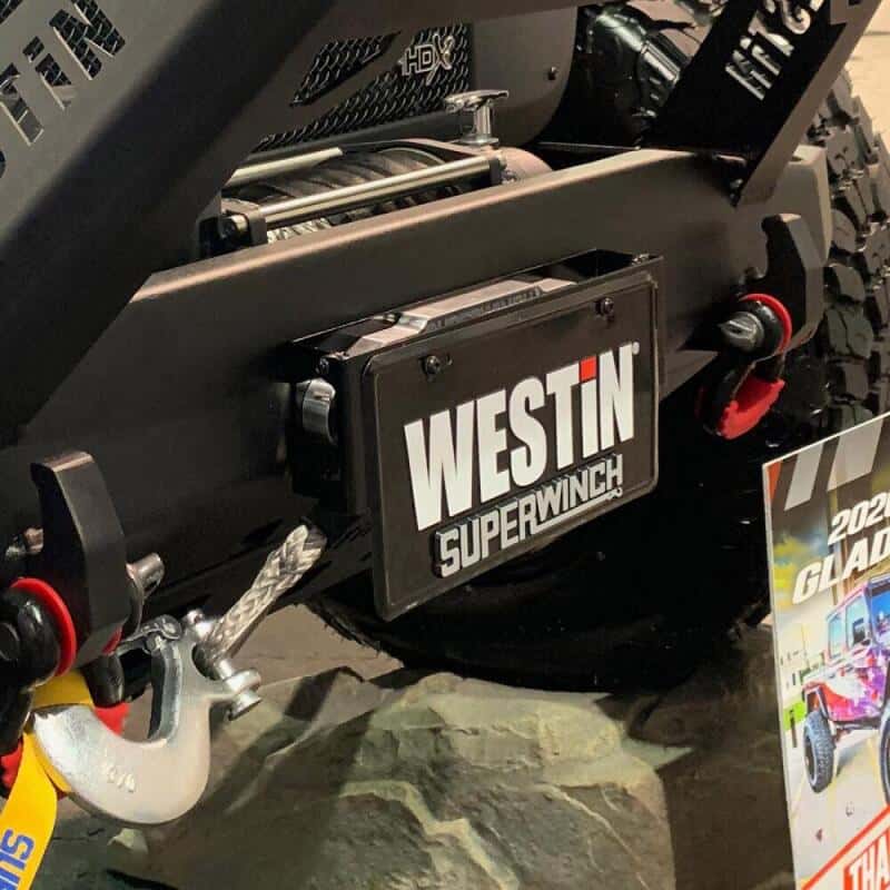 Westin — Westin Winch Mount License Plate Re-locator - Black
LicensePlateBrkt - view 3