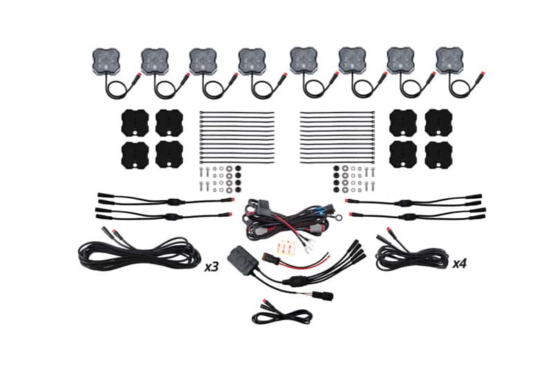 Diode Dynamics — Diode Dynamics Stage Series RGBW LED Rock Light Kit (8-pack) - view 1