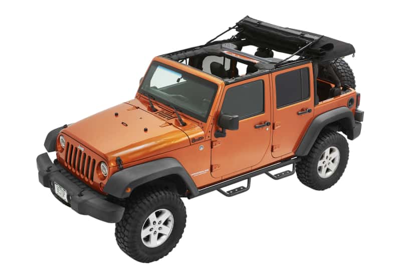 Bestop — Bestop 07-18 Jeep Wrangler JK 4-Door Supertop Ultra (Premium Black Twill)
Supertop Ultra - view 9
