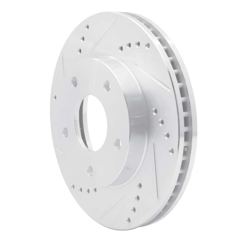 R1 Concepts — R1 1997-2005 Chevrolet Blazer Front Left Drilled & Slotted Silver Brake Rotor
R1 Brake Rotor Drill - view 2
