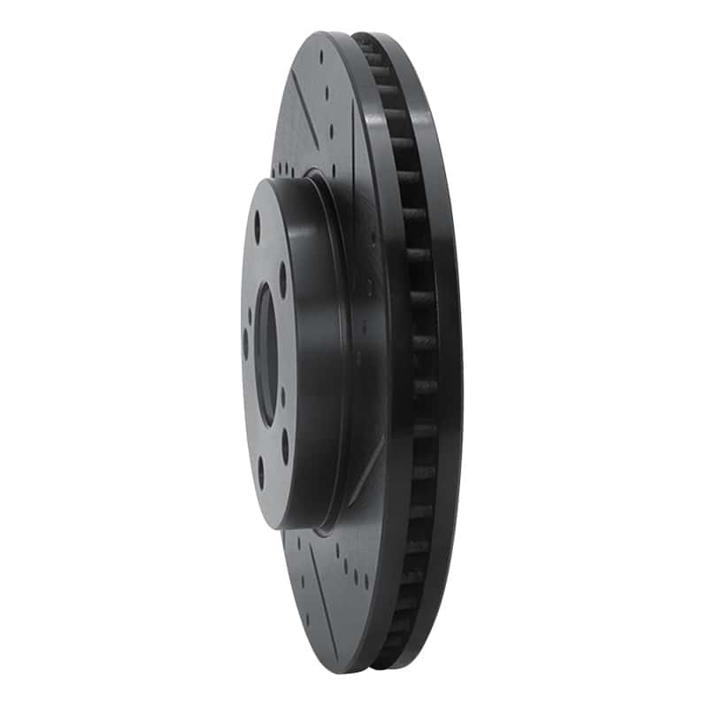 R1 Concepts — R1 92-06 Lexus ES300 Front Right Drilled & Slotted Black Brake Rotor
R1 Brake Rotor Drill - view 2