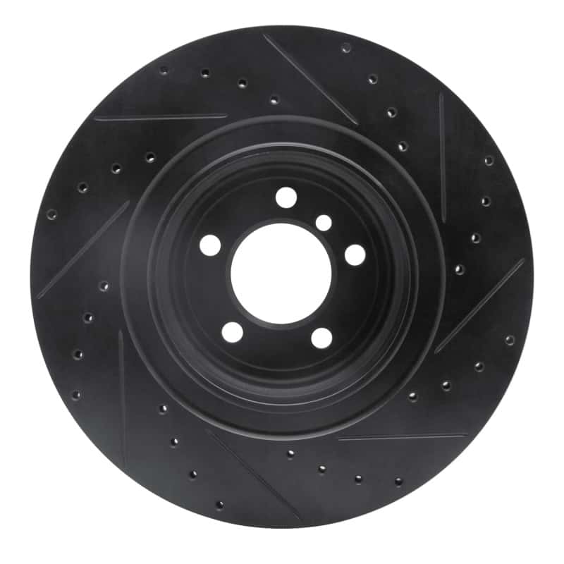 R1 Concepts — R1 07-08 BMW ALPINA B7 Rear Left Drilled & Slotted Black Brake Rotor
R1 Brake Rotor Drill - view 5