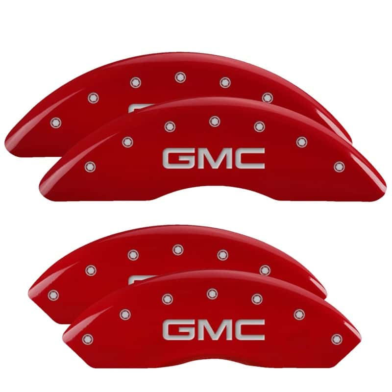 MGP — MGP 4 Caliper Covers Engraved Front & Rear GMC Red finish silver ch
Caliper Covers - view 1