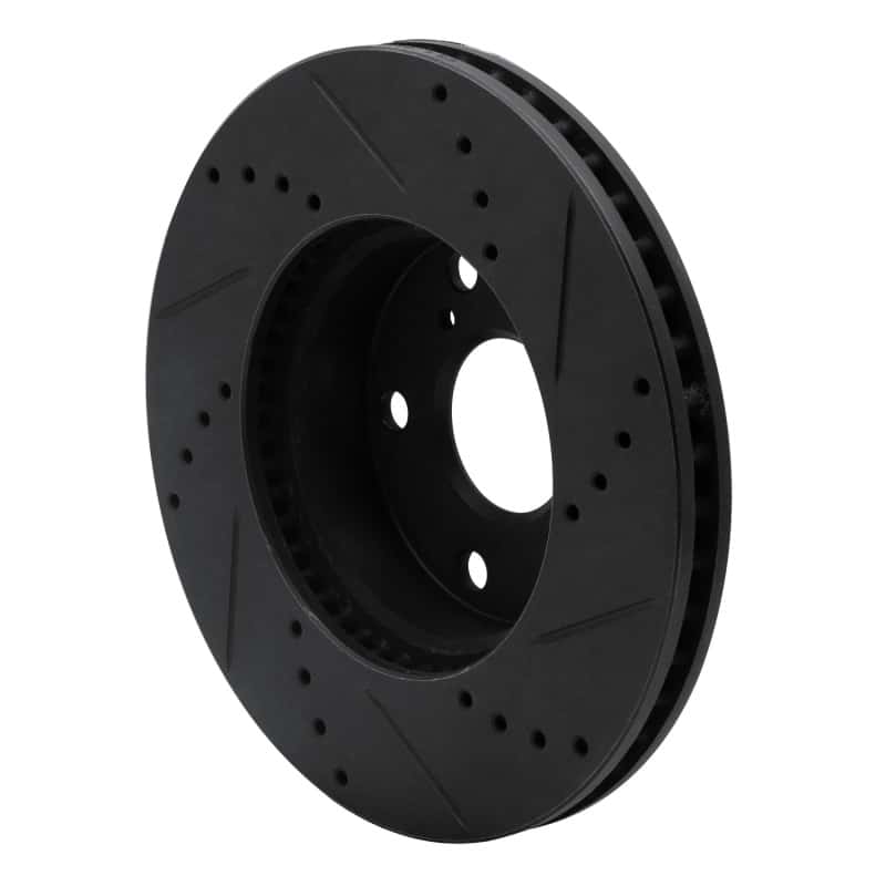 R1 Concepts — R1 05-15 Toyota Tacoma Front Left Drilled & Slotted Black Brake Rotor
R1 Brake Rotor Drill - view 4