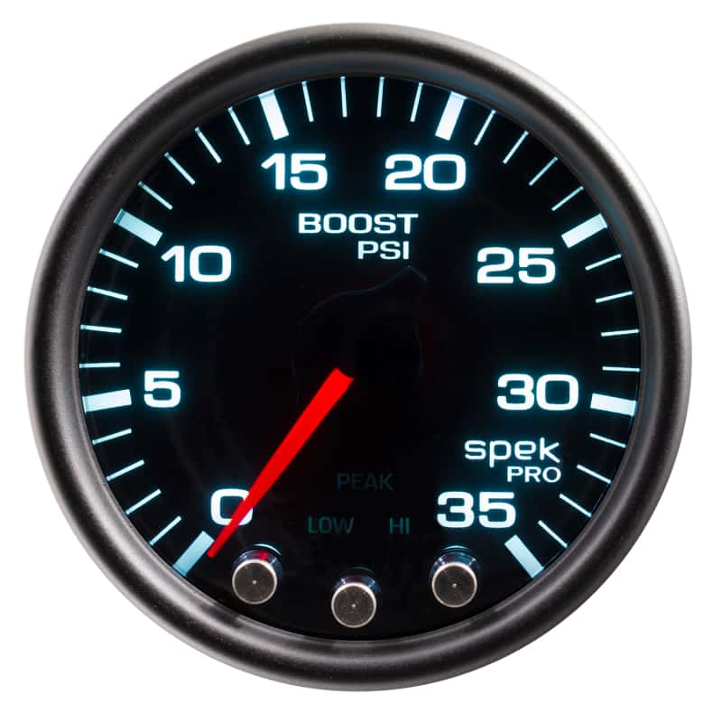 AutoMeter — Autometer Spek-Pro Gauge Boost 2 1/16in 35psi Stepper Motor W/Peak & Warn Blacksmoke//Black
GA 2" BST 35 BSB SPK - view 7