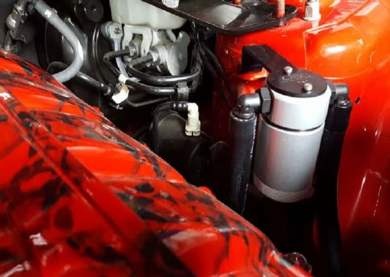 J&L — J&L 2015-2023 Ford Mustang EcoBoost Driver Side Oil Separator 3.0 - Clear Anodized
Oil Separator - view 2