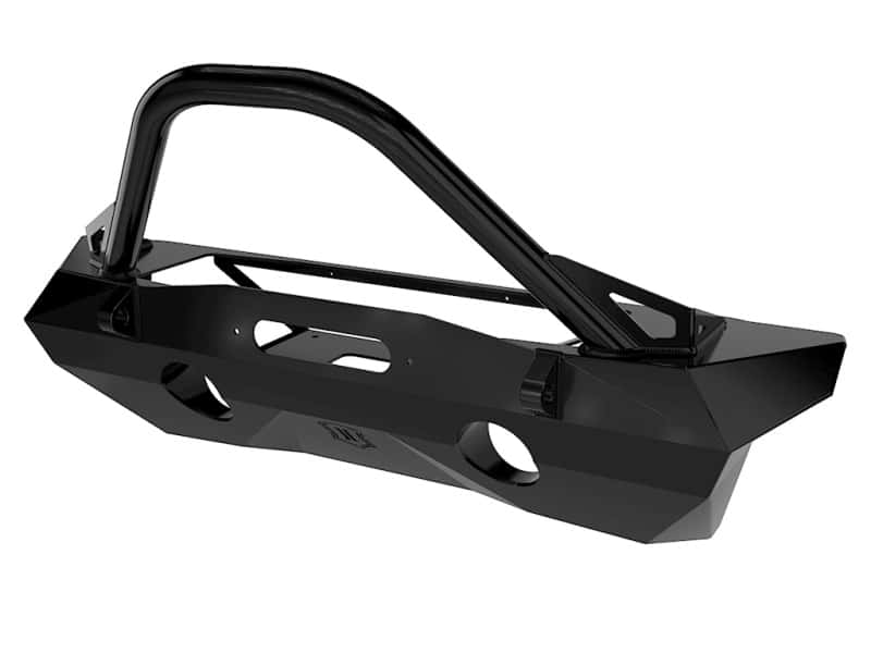ICON — ICON 07-18 Jeep Wrangler JK Pro Series Front Bumper Rec Winch Mount w/Bar/Tabs
FRONT BUMPER - view 2