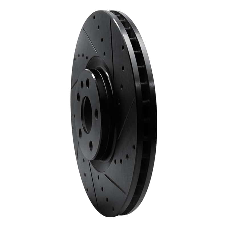 R1 Concepts — R1 16-26 Polestar Polestar 2 Front Right Drilled & Slotted Black Brake Rotor
R1 Brake Rotor Drill - view 2