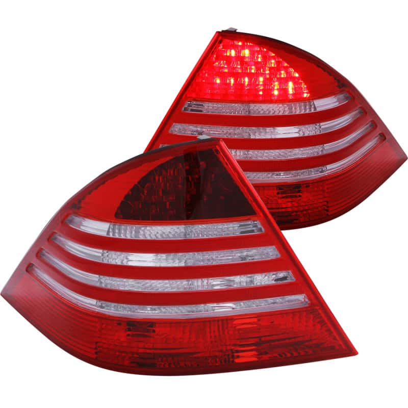 ANZO — ANZO 2000-2005 Mercedes Benz S Class W220 LED Taillights Red/Clear - view 1