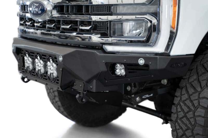 Addictive Desert Designs — Addictive Desert Designs 2023+ Ford F-250/F-350 Bomber Front Bumper (w/ 3 Baja Designs LP6 Mounts)
Bumper- Front - view 8