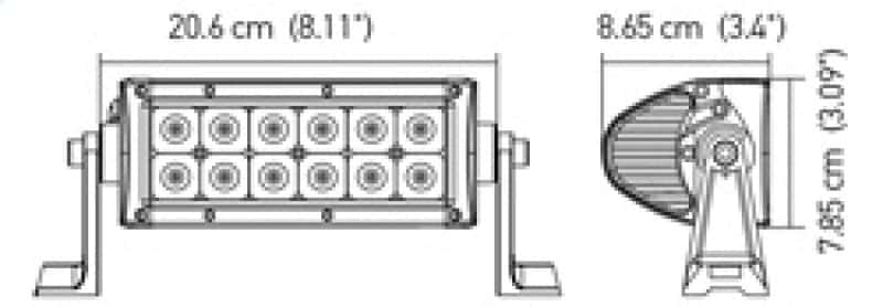 Hella — Hella Value Fit Sport 8in Light - 36W Dual Row Flood Beam - LED - view 5