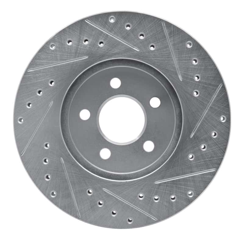 R1 Concepts — R1 95-06 Chrysler Cirrus Front Left Drilled & Slotted Silver Brake Rotor
R1 Brake Rotor Drill - view 5