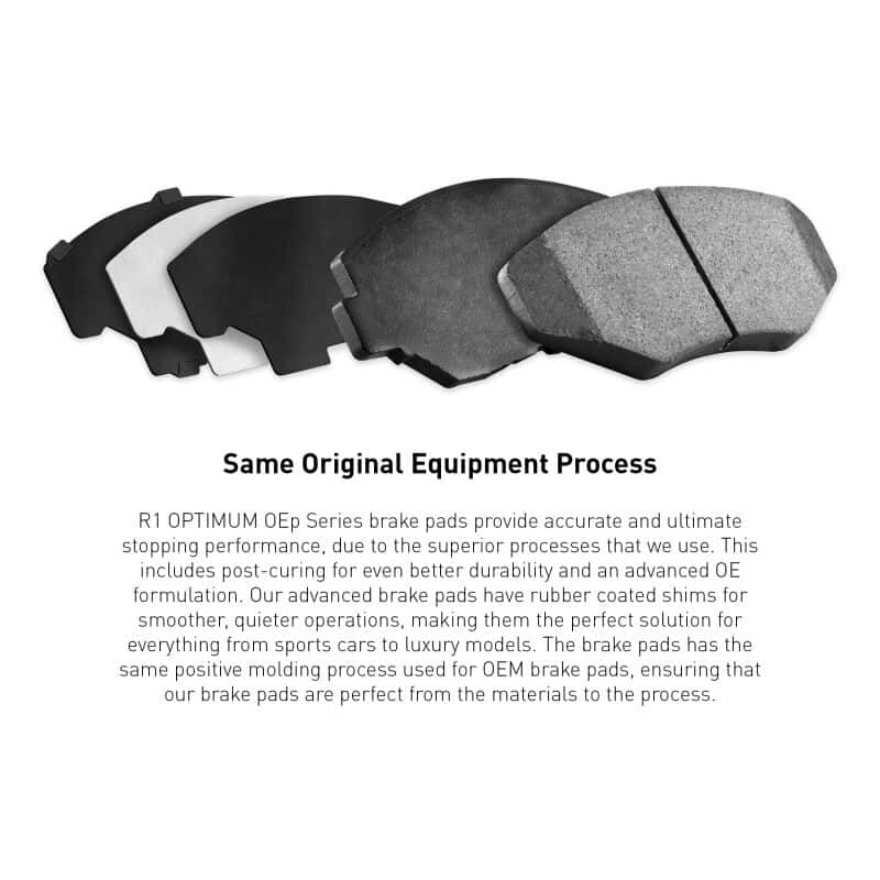 R1 Concepts — R1 2005-2021 Subaru Tribeca Front R1 Optimum OE Pads & Hardware Kit
R1 Optimum Oe Pads a - view 3