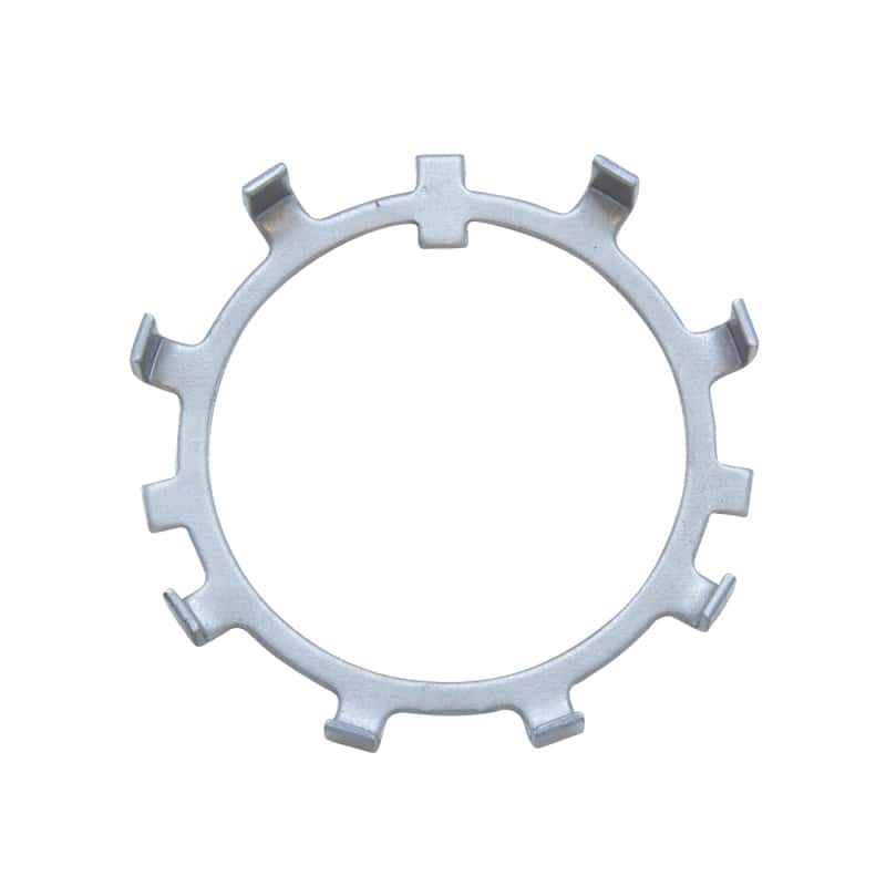 Yukon Gear & Axle — Yukon Gear Spindle Nut Retainer 2.030in I.D. w/ 8 Bent Over Tabs for Dana Spicer 60/70/70U/70HD
Spindle nut & washer
Spindle nut/washer - view 2
