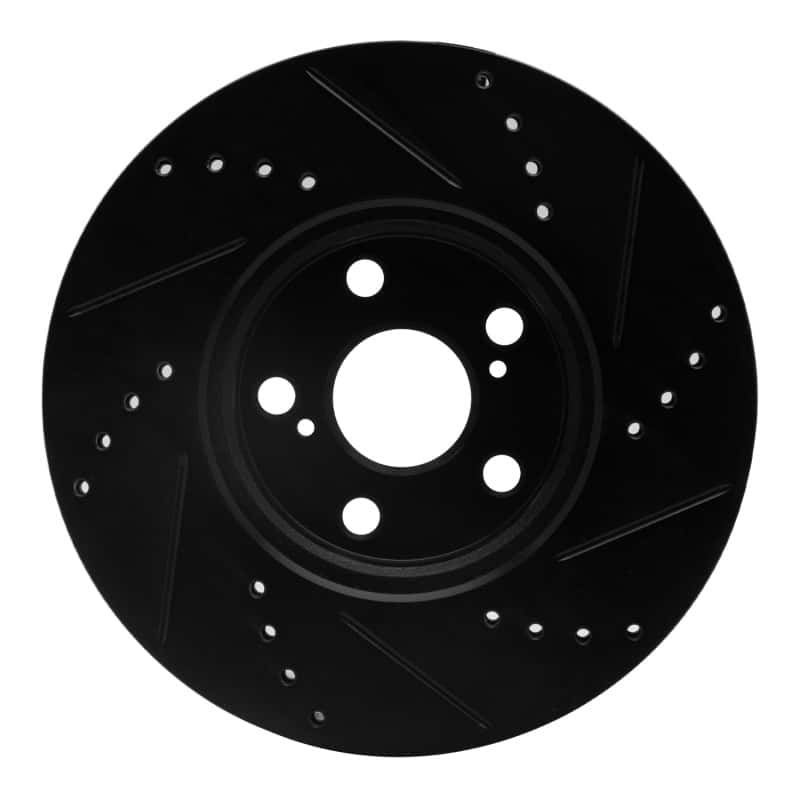 R1 Concepts — R1 08-19 Pontiac Vibe Front Left Drilled & Slotted Black Brake Rotor
R1 Brake Rotor Drill - view 5