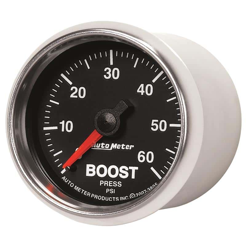 AutoMeter — Autometer GS 52mm 0-60 psi Mechanical Boost Gauge
2-1/16" BOOST, 0-60 - view 3