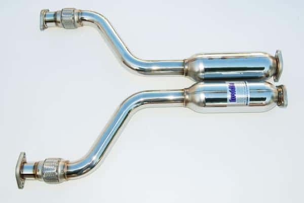 Invidia — Invidia 03-08 Infiniti G35 Coupe Gemini Single Layer Titanium Tip Cat-back Exhaust - view 3