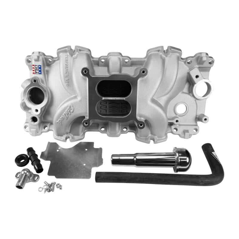 Edelbrock — Edelbrock Intake Manifold Single Quad Perf RPM BBC 409 Inwin Lg Port As-Cast
MANIFOLD - view 3