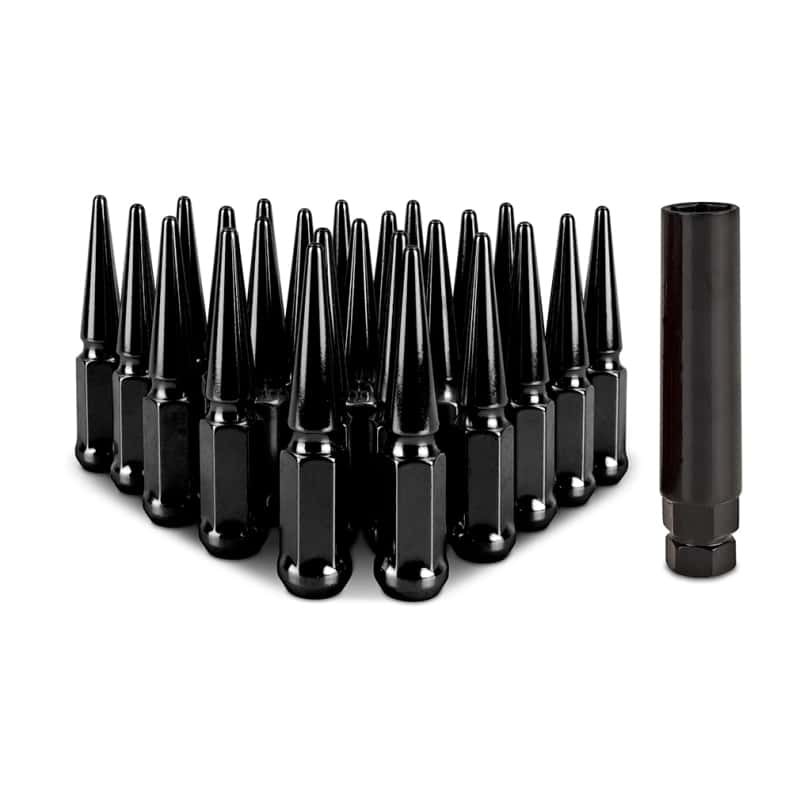 Mishimoto — Mishimoto Mishimoto Steel Spiked Lug Nuts M14 x 1.5 24pc Set Black
Spiked Lug Nuts - view 1