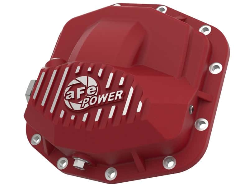 aFe — aFe Power Pro Series Front Differential Cover Red w/Machined Fins 18-19 Jeep JL (Dana M210)
Differential Cover - view 1