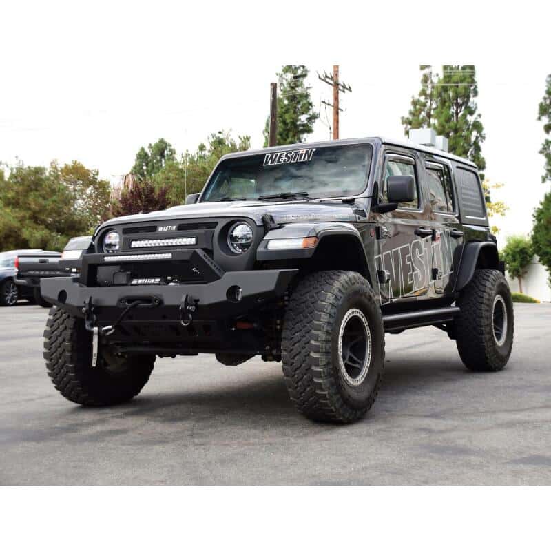 Westin — Westin 18-20 Jeep Wrangler WJ2 Full Width Front Bumper w/LED Light Bar Mount Textured Black
Bumper- Front
Bumper-Front - view 6