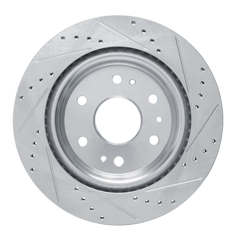 R1 Concepts — R1 23-25 Chevrolet Colorado Rear Left Drilled & Slotted Silver Brake Rotor - view 5