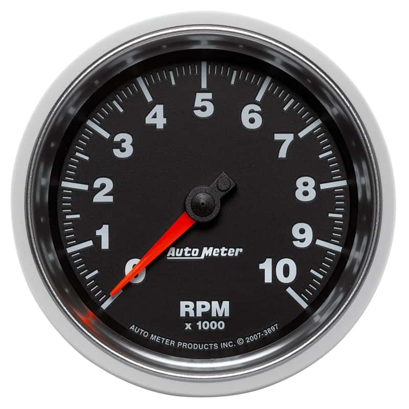 AutoMeter — Autometer GS 3-3/8in 10000 RPM In-Dash Tachometer Gauge
3-3/8" TACH, 10,000 - view 1