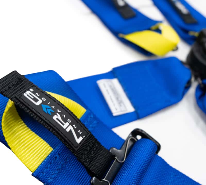 NRG — NRG FIA 6pt 2in. Shoulder Belt for HANS Device/ Rotary Cam Lock Buckle/ 3in. Waist Belt - Blue - view 2