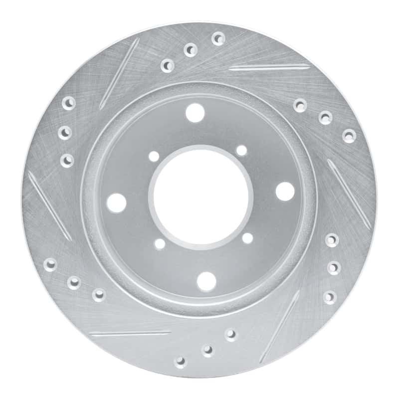 R1 Concepts — R1 89-01 Chevrolet Metro Front Right Drilled & Slotted Silver Brake Rotor
R1 Brake Rotor Drill - view 5